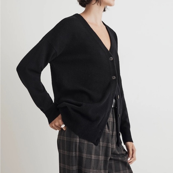 Madewell V-Neck Relaxed Cardigan black size XS new - Picture 2 of 8